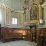 Il coro della parrocchiale di Santa Lucia